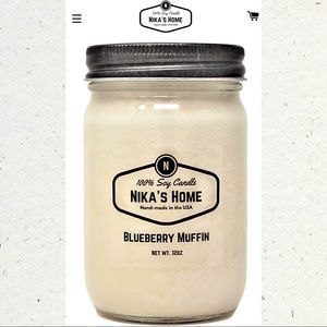NIKA’S HOME🫐 Blueberry Muffin Scented Candle ~Size 12oz.